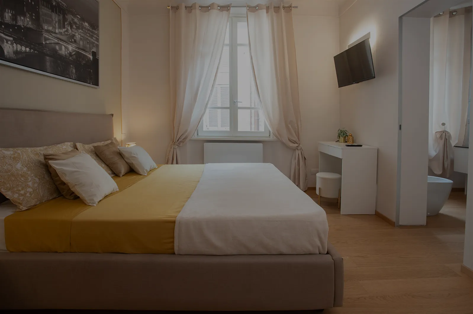 Dimora Suites - Parma - camera da letto amber